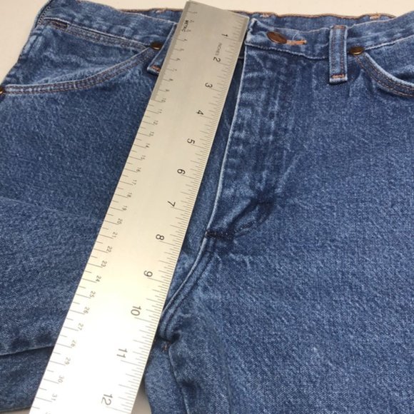 LIKE NEW MENS VINTAGE WRANGLER STRAIGHT JEANS 29x34 - Picture 8 of 10